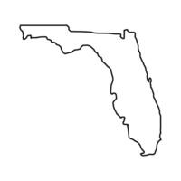 florida mapa dentro vetor