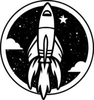 foguete - Alto qualidade logotipo - ilustração ideal para camiseta gráfico vetor
