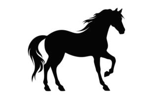 cavalo silhueta isolado em uma branco fundo vetor