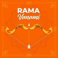 rama navami ilustração fundo. eps 10 vetor