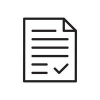 lista de controle documento Formato ícone plano ilustração vetor