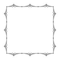 mão desenhado ornamental quadro, Armação em branco fundo vetor