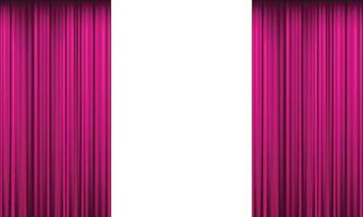 teatro etapa Rosa cortinas realista vetor