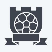ícone símbolo equipe. relacionado para futebol símbolo. glifo estilo. simples Projeto ilustração vetor