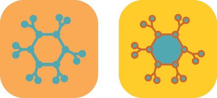 design de ícone de molécula vetor