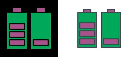 design de ícone de baterias vetor