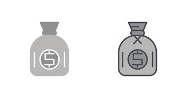 design de ícone de saco de dólar vetor