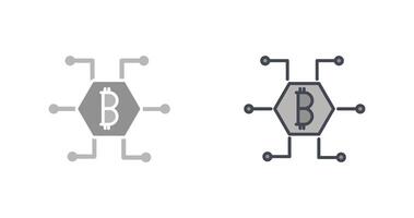 bitcoin ícone Projeto vetor