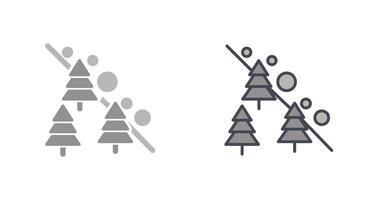 design de ícone de avalanche vetor