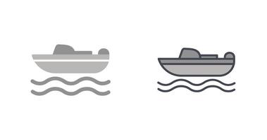design de ícone de barco vetor