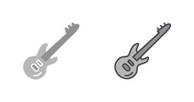 desenho de ícone de guitarra vetor