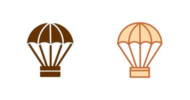 desenho de ícone de paraquedas vetor