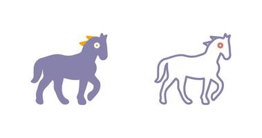 desenho de ícone de cavalo vetor