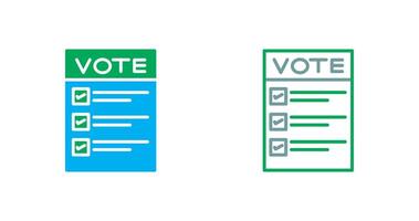 votação papel ícone Projeto vetor
