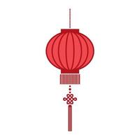lanterna vermelha do ano novo chinês vetor