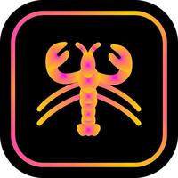 design de ícone de lagosta vetor