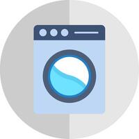 lavanderia plano escala ícone vetor