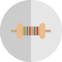 resistor plano escala ícone vetor