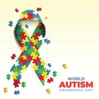 mundo autismo dia fundo 2 abril mundo autismo consciência dia fundo vetor