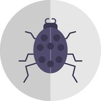 besouro plano escala ícone vetor