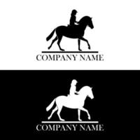 logotipo equestre moderno vetor