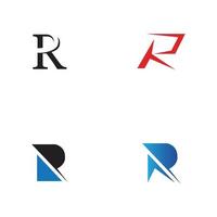 letra r logotipo modelo vetor ícone design