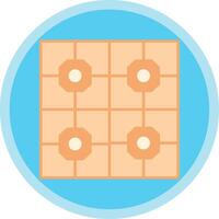 chão azulejos plano multi círculo ícone vetor