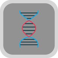 dna plano volta canto ícone vetor