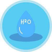 h2o plano multi círculo ícone vetor