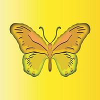 borboleta colorida do vetor. desenho abstrato. ilustração vetorial. vetor