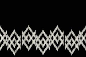 tradicional étnico ikat motivo tecido fundo padronizar geométrico .africano ikat bordado étnico oriental padronizar Preto fundo papel de parede. abstrato, ilustração.textura, quadro, decoração. vetor