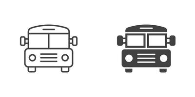 ônibus ícone dentro plano estilo. ônibus ilustração em isolado fundo. transporte placa o negócio conceito. vetor