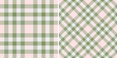 fundo xadrez do tartan padronizar textura com uma têxtil tecido Verifica desatado. vetor