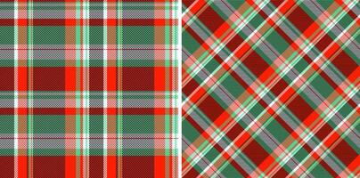 tecido tartan desatado do Verifica xadrez fundo com uma padronizar textura têxtil. vetor