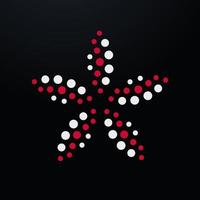 restaurante de frutos do mar modelo de design de logotipo estrela peixe abstrato, ilustração vetorial de tentáculos de polvo em quadrinhos de desenhos animados plana. vetor