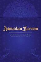 luxo ornamental fundo com dourado cor, islâmico árabe eid ou Ramadã kareem luxo fundo. vetor