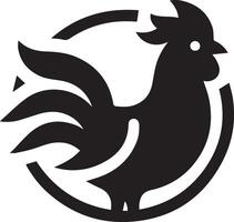 galinha ícone arte ilustração, uma simples galinha ícone 11 vetor