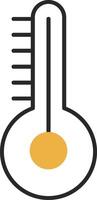 temperatura esfolado preenchidas ícone vetor