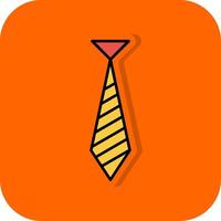 gravata preenchidas laranja fundo ícone vetor
