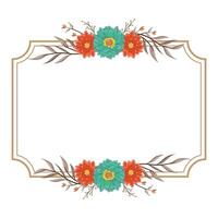 decorativo floral folhagem enfeite para Casamento convite vetor