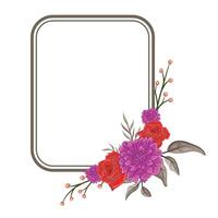 decorativo floral folhagem enfeite para Casamento convite vetor