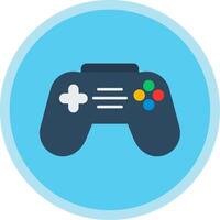 controle de video game plano multi círculo ícone vetor