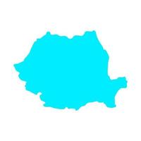 mapa da Romênia em um fundo vetor