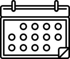 calendário ícone para cronograma lembrete símbolo imagem em a branco fundo vetor