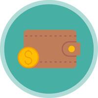 Bolsa plano multi círculo ícone vetor