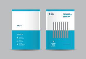 design da capa do folheto comercial ou relatório anual e capa do perfil da empresa ou livreto e capa do catálogo vetor