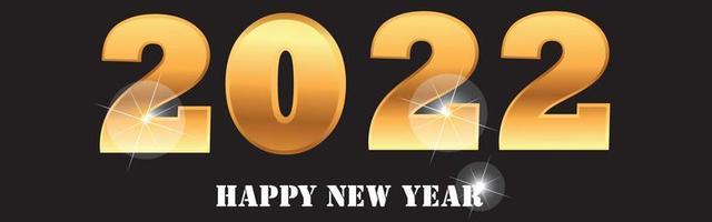 2022 feliz ano novo. ilustração vetorial eps10 vetor