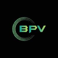 bpv carta logotipo abstrato Projeto vetor