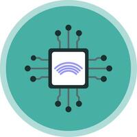 lasca plano multi círculo ícone vetor