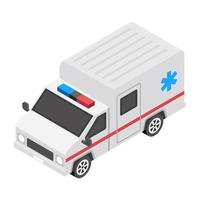 conceitos modernos de ambulância vetor